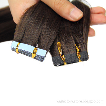 Best Quality PU tape in hair extension human, brazilian human hair extensions 100% human hair tape in extensions